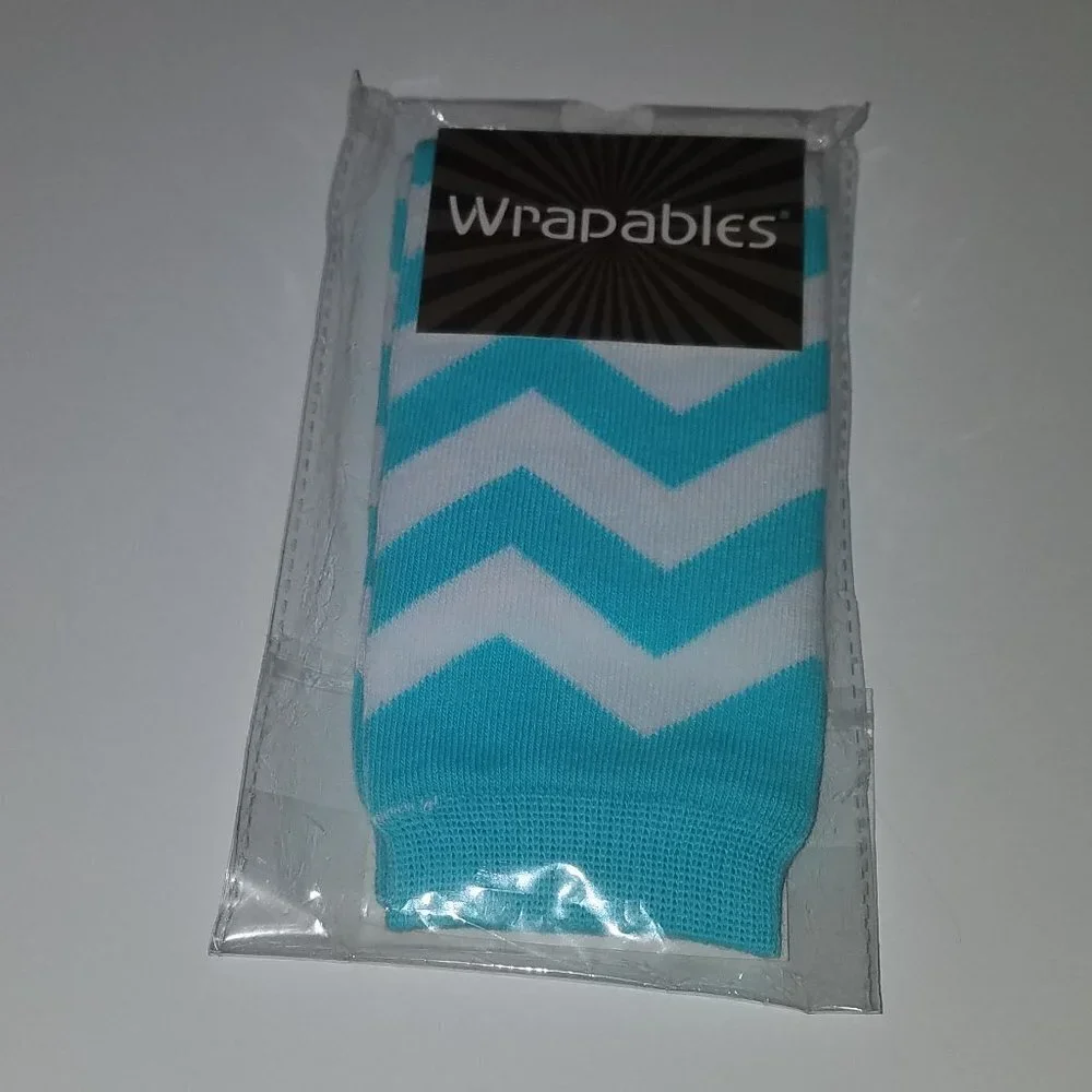 NEW 2 Wrapables Leg Warmers Baby Apparel Blue Chevron Owls Trees Orange Brown